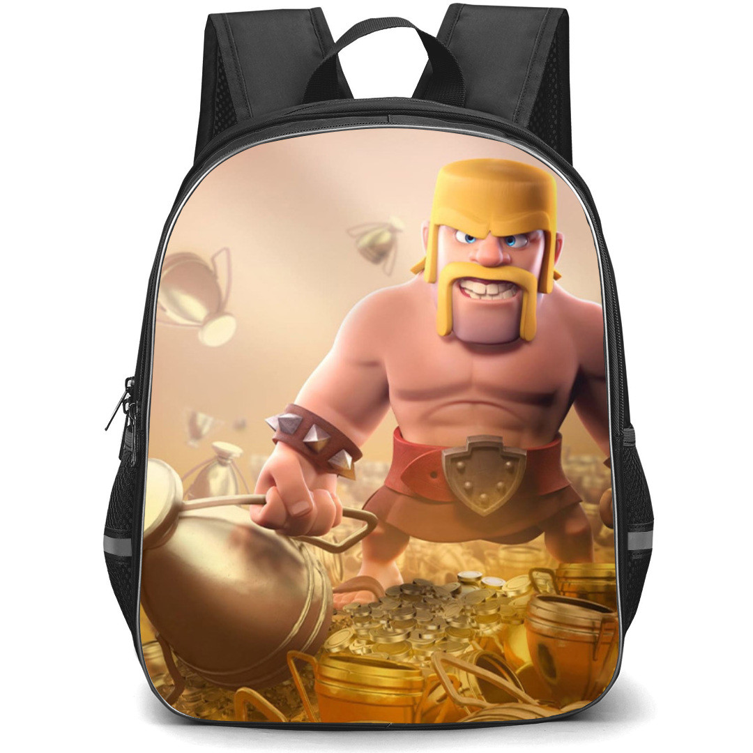 Clash of Clans Barbarian Backpack StudentPack - Barbarian Mining Stars Poster