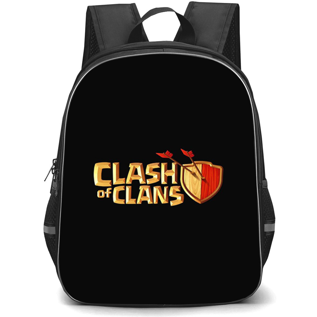 Clash of Clans Backpack StudentPack - Clash of Clans Logo On Black Background