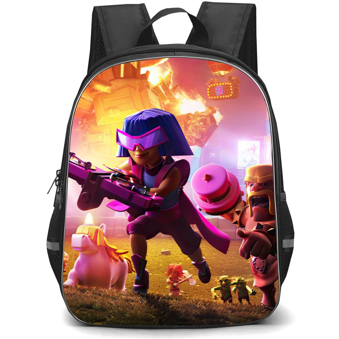 Clash of Clans Party Queen Backpack StudentPack - Party Queen Running In A War Poster