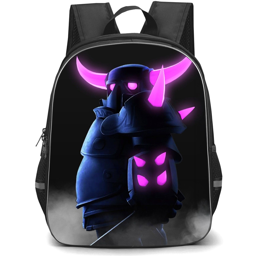 Clash of Clans Pekka Backpack StudentPack - Pekka Standing On Dark Background