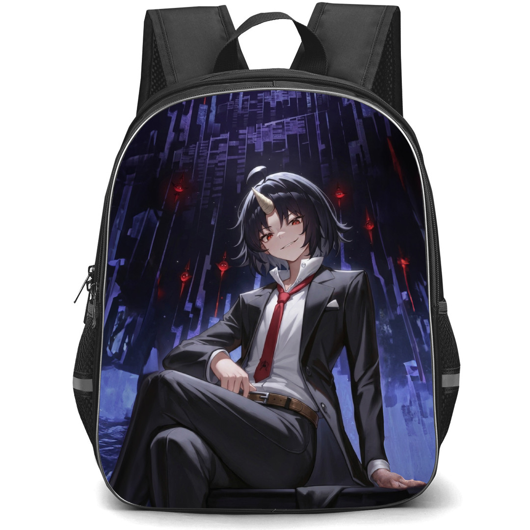 Clevatess Backpack School Bag StudentPack - Clevatess Sitting In Suit Smiling Portrait