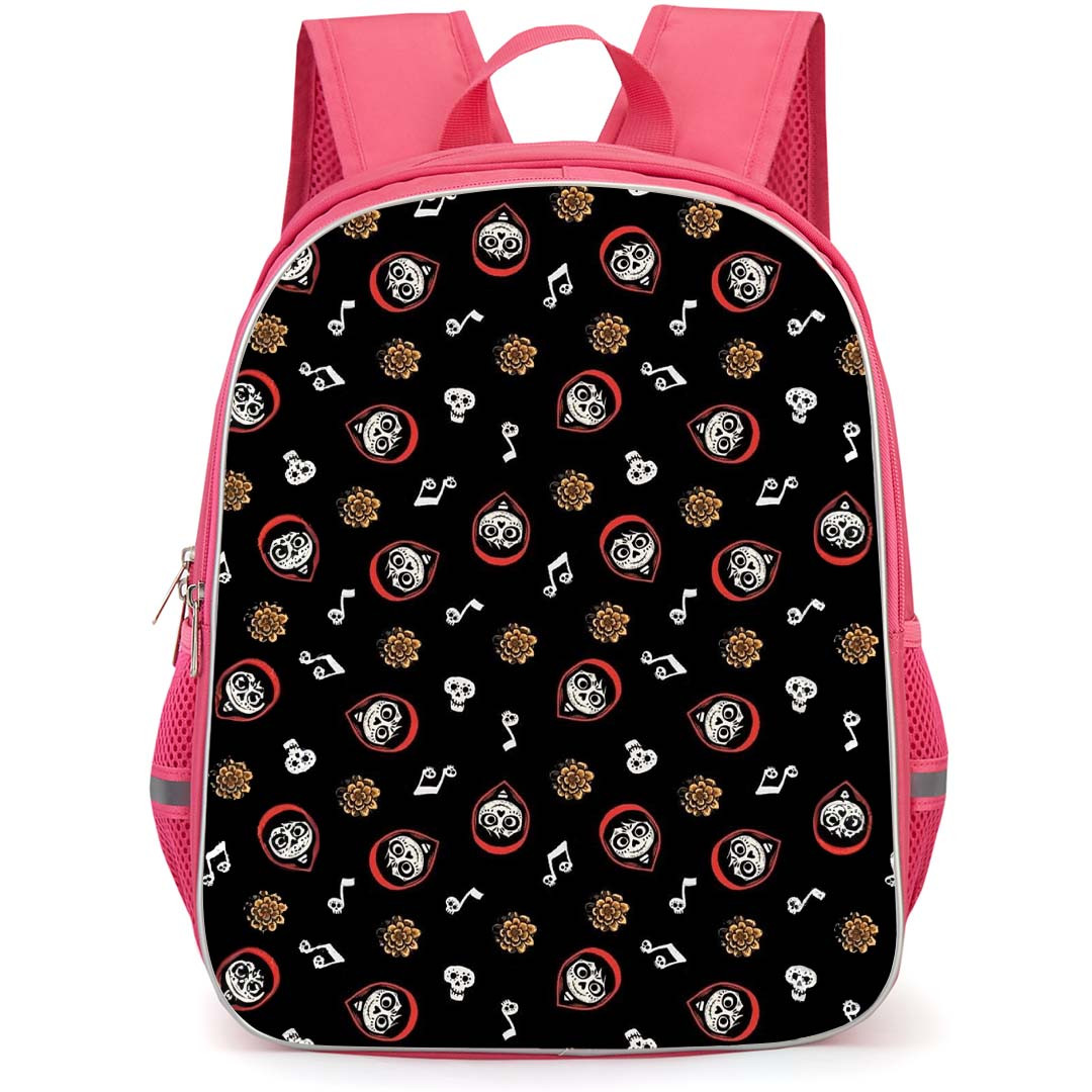 Coco Miguel School Backpack StudentPack - Miguel Pattern Black Background