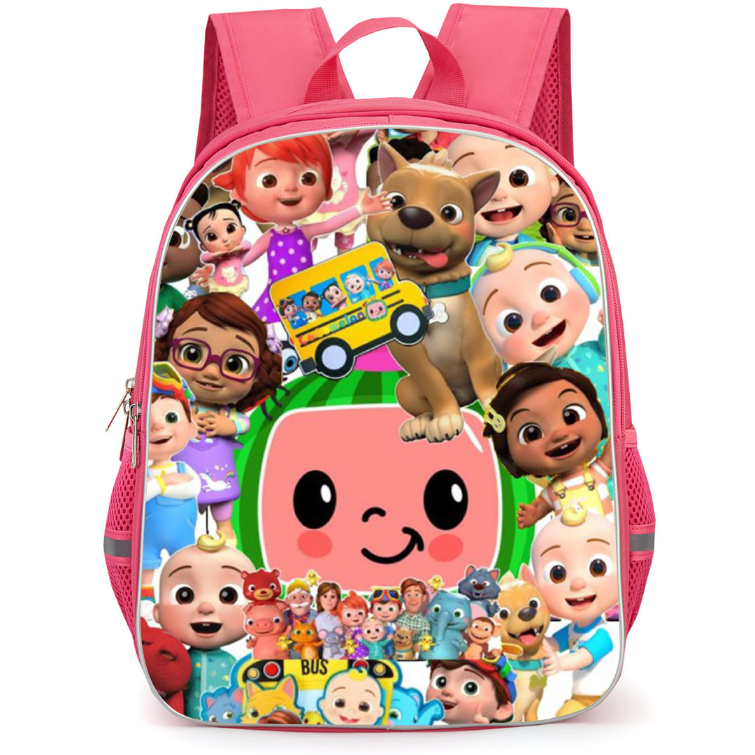 Cocomelon Lane Backpack School Bag StudentPack - Characters Collage Series Logo Poster