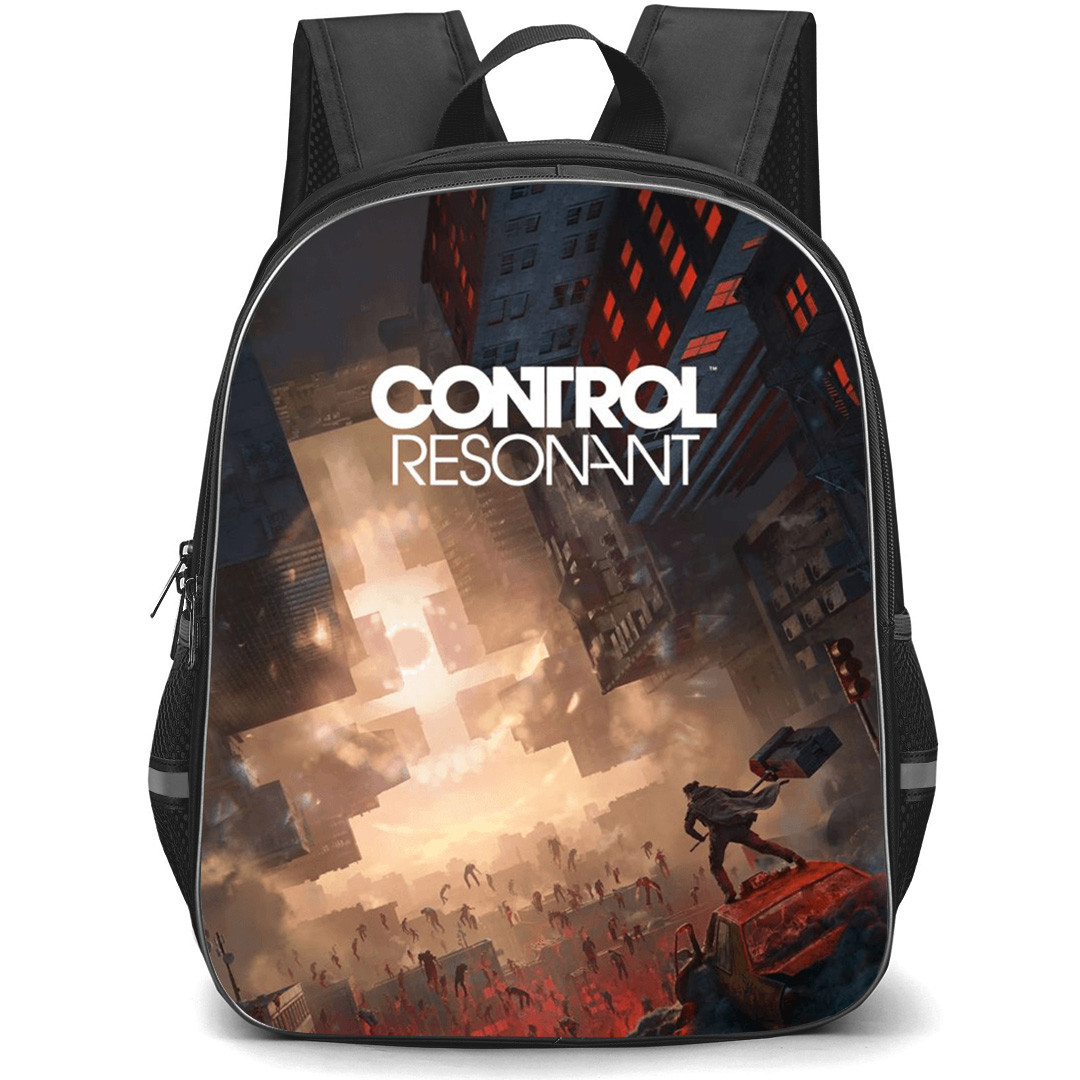 Control Resonant Backpack School Bag StudentPack - Control Resonant Game Building Poster