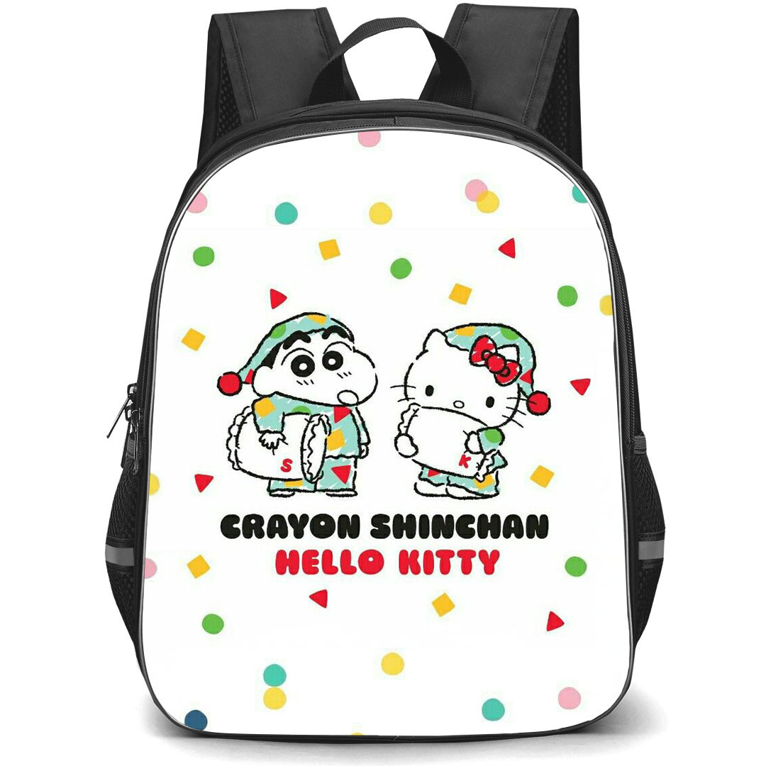 Crayon Shin-Chan Backpack StudentPack - Crayon Shin-Chan And Kitty Illustration Art