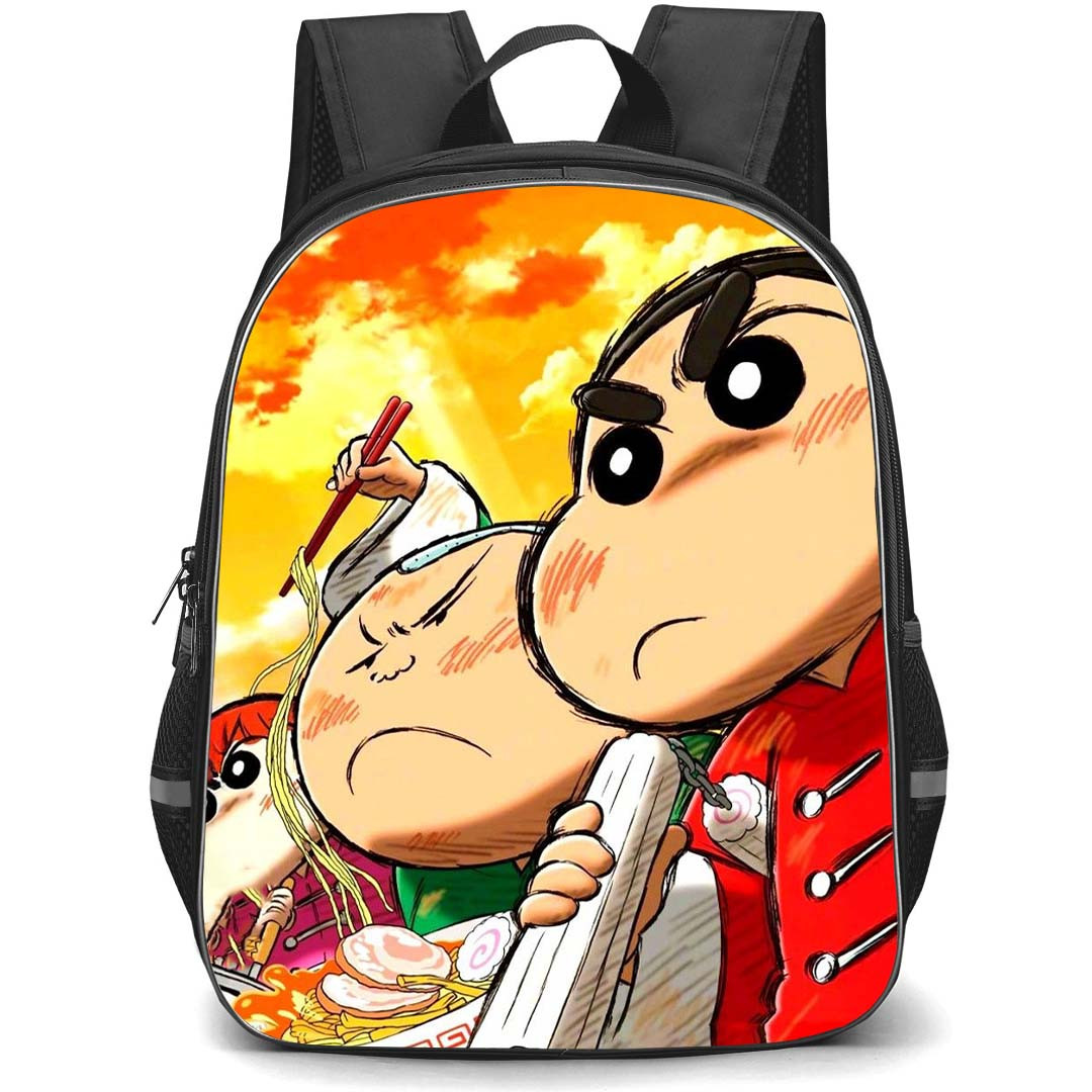 Crayon Shin-Chan Backpack StudentPack - Crayon Shin-Chan Characters Food Weapons