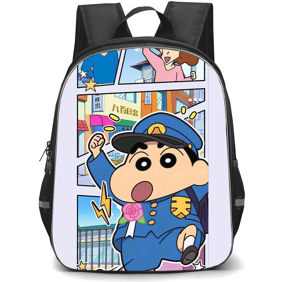 Crayon Shin-Chan Backpack StudentPack - Crayon Shin-Chan Going to School Comic Art