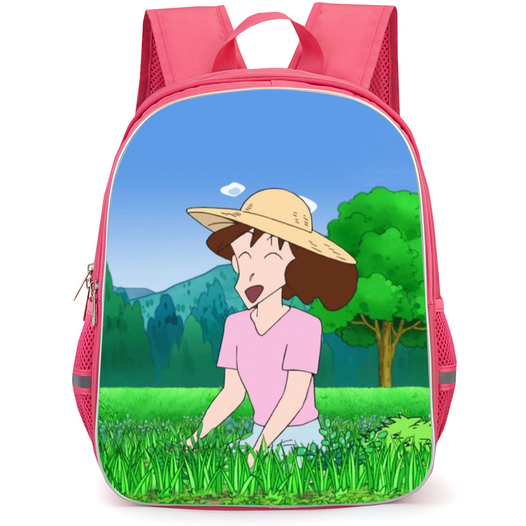 Crayon Shin-Chan Misae Nohara Backpack StudentPack - Misae Nohara Sitting on the Grass
