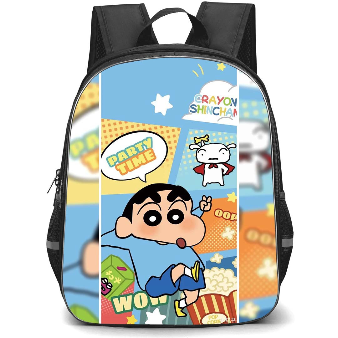 Crayon Shin-Chan Backpack StudentPack - Crayon Shin-Chan Party Time Comic Art