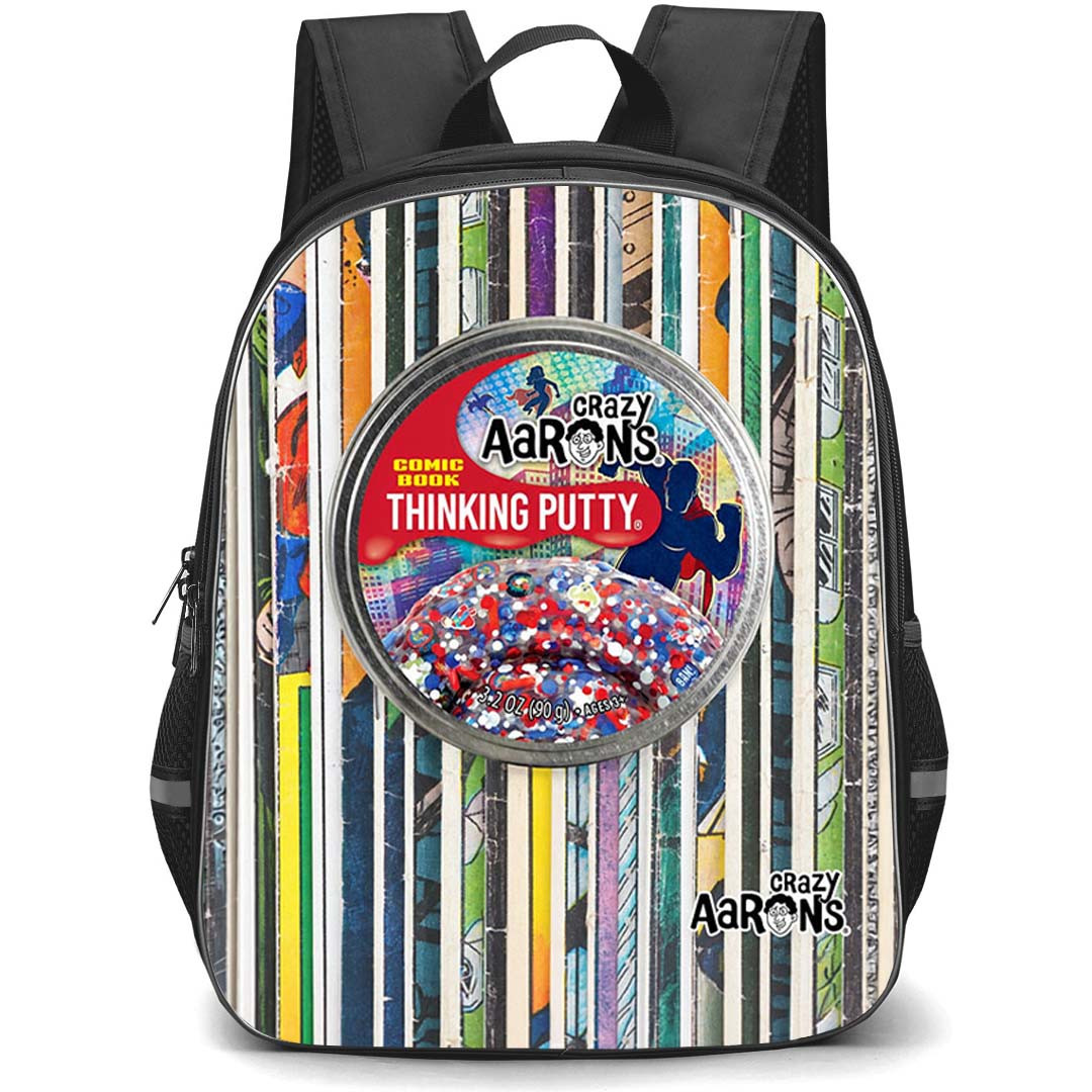 Crazy Aarons Backpack School Bag StudentPack - Crazy Aarons Retro Comic Strip Putty Poster