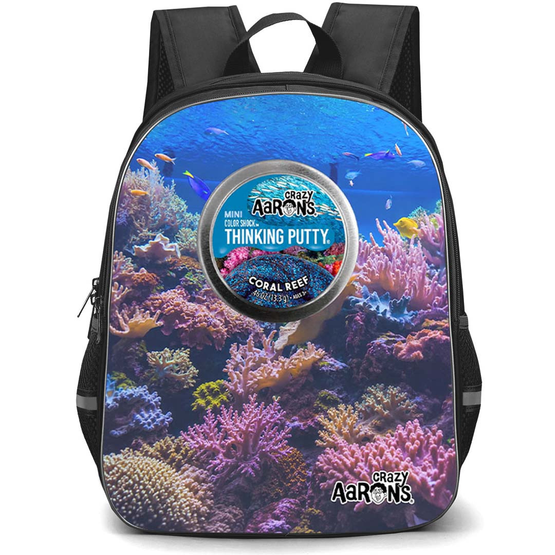 Crazy Aarons Backpack School Bag StudentPack - Crazy Aarons Vibrant Coral Reef Aquarium Theme Poster