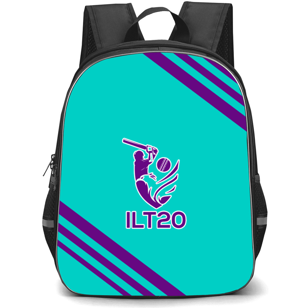 ILT20 Logo Backpack School Bag StudentPack - Large Logo Stripe