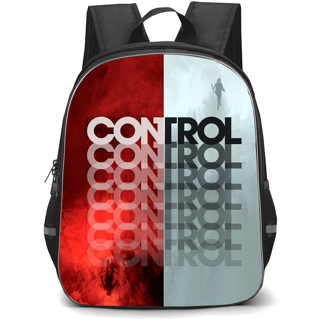Control Backpack School Bag StudentPack - Control Logo Blur Effect Art Poster