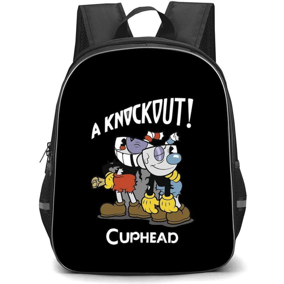 Cuphead Backpack School Bag StudentPack - Cuphead A Knockout Poster