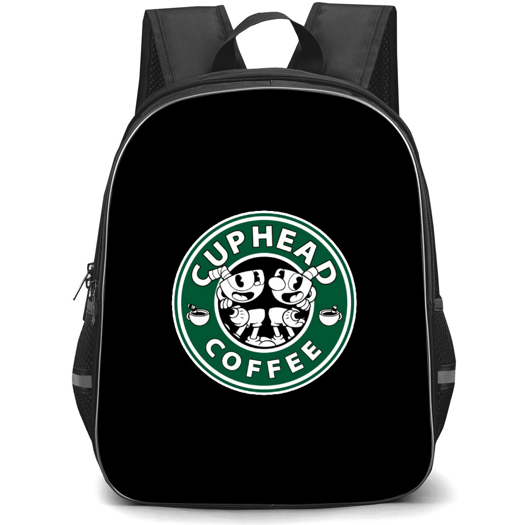 Cuphead Backpack School Bag StudentPack - Cuphead Coffee Logo Sticker