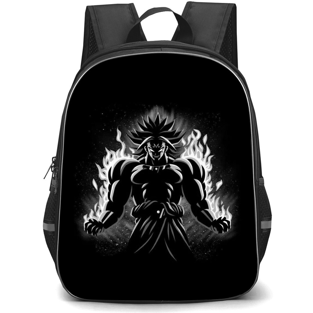 Dragon Ball Broly Backpack StudentPack - Super Saiyan Broly Portrait Black And White