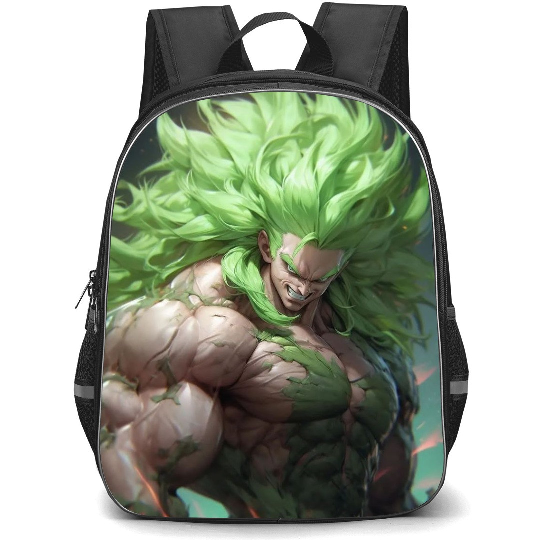 Dragon Ball Broly School Backpack StudentPack - Broly Side Portrait Blue Background