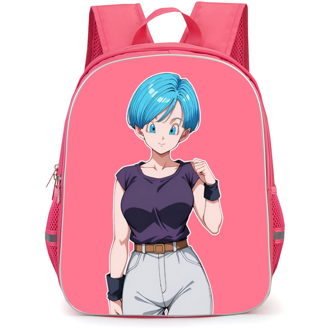 Dragon Ball Z Bulma Backpack School Bag StudentPack - Bulma Casual Fit Smiling Portrait Sticker