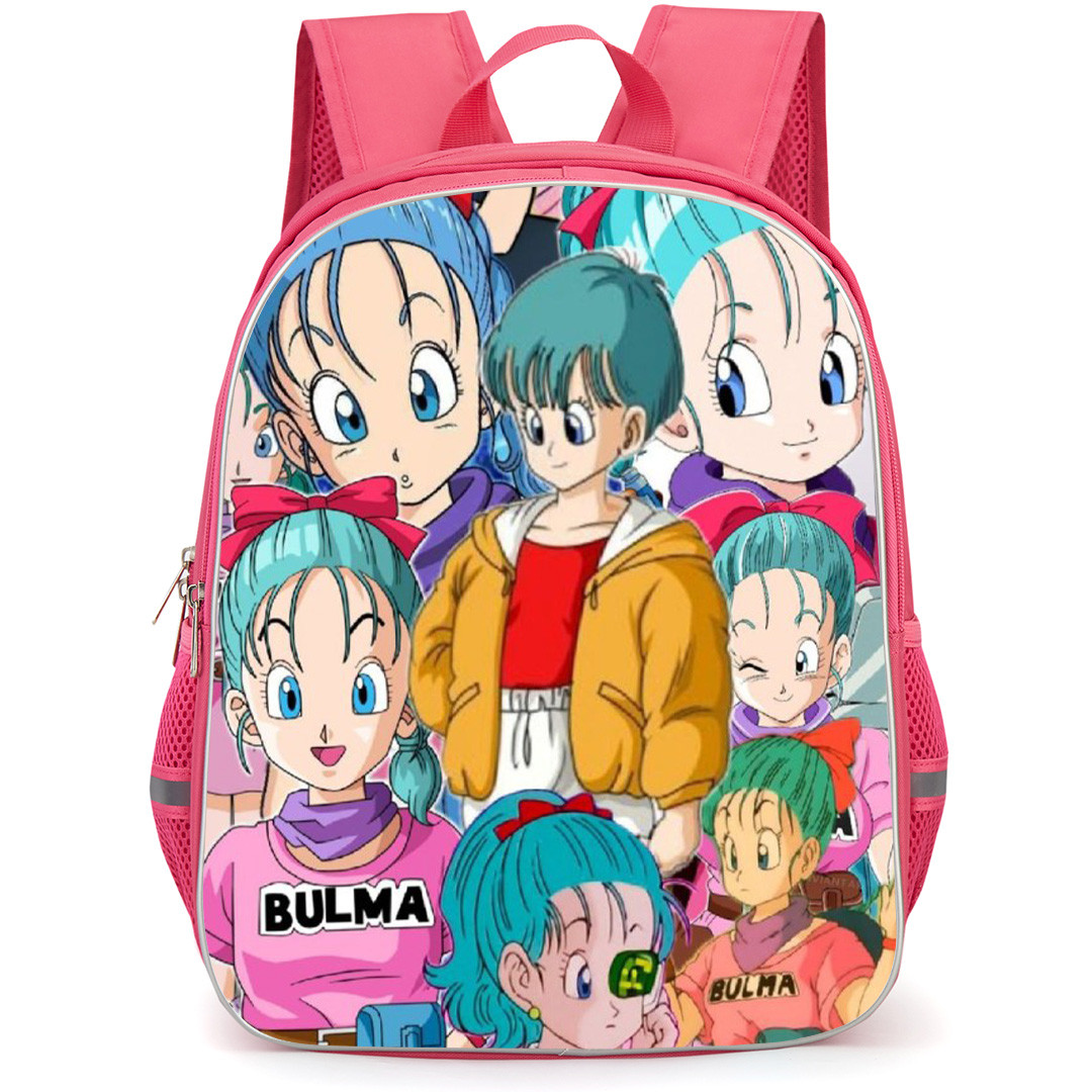Dragon Ball Z Bulma Backpack School Bag StudentPack - Bulma Different Mood Collage Portrait Poster