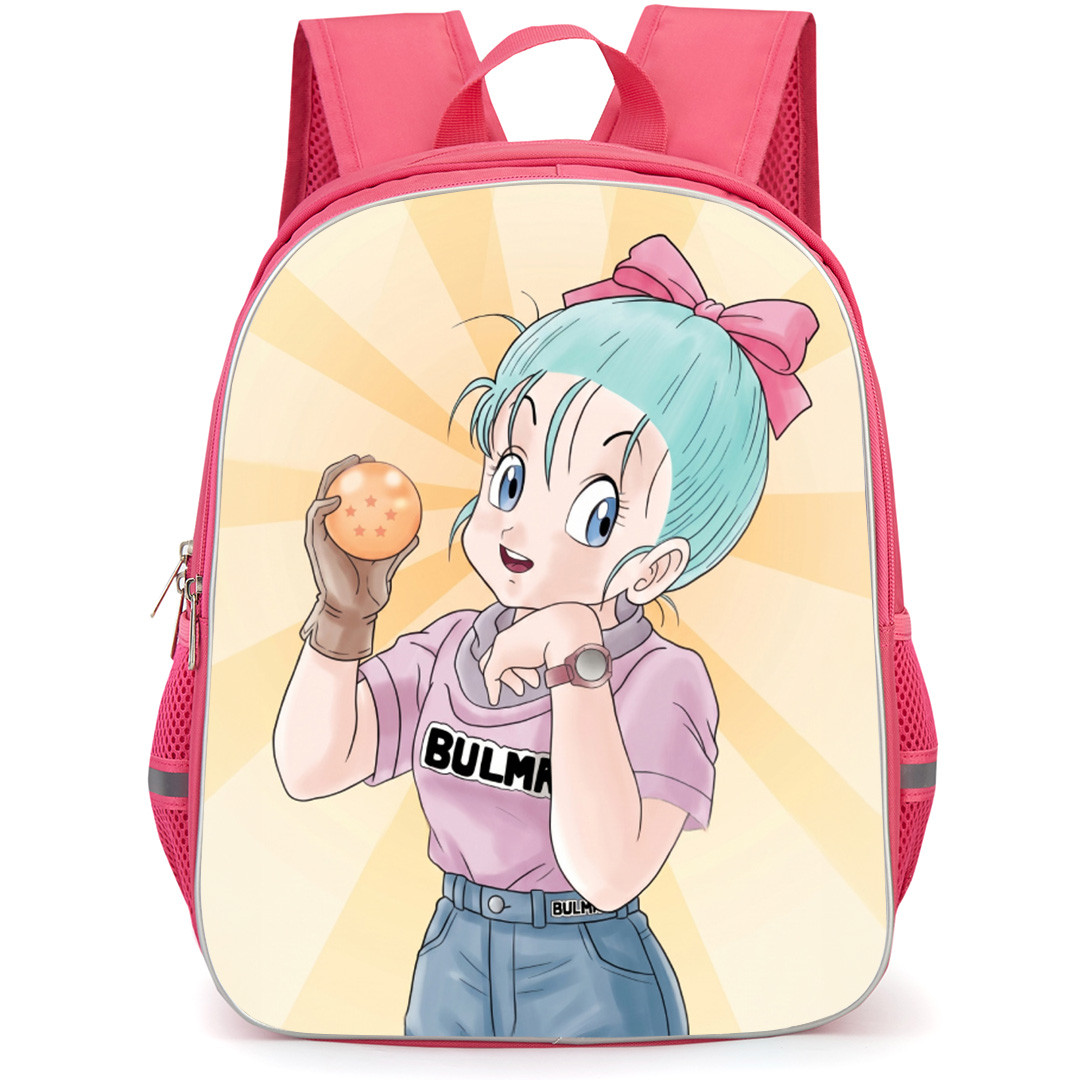 Dragon Ball Z Bulma Backpack School Bag StudentPack - Bulma Holding Dragon Balls Portrait