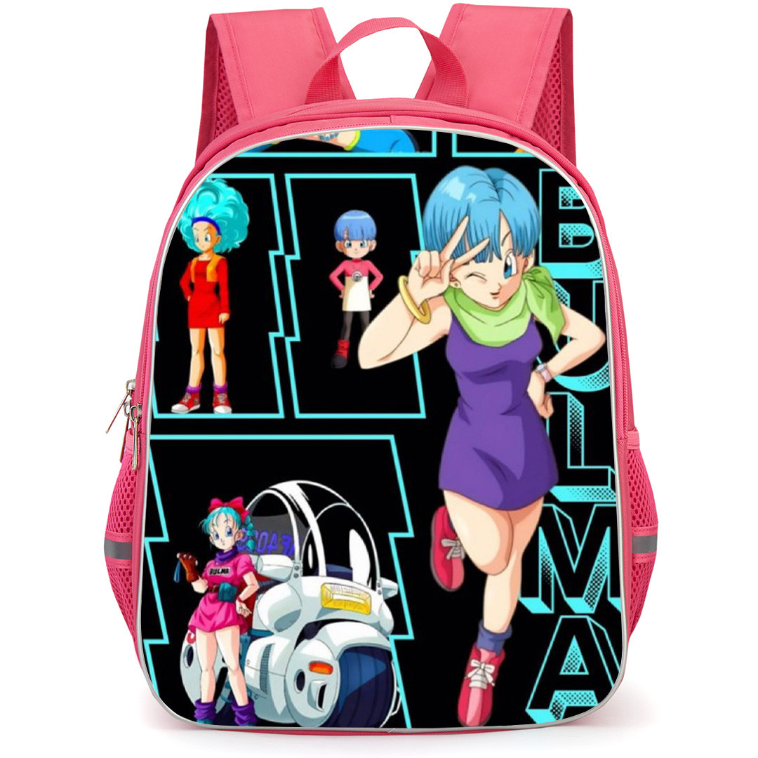 Dragon Ball Z Bulma Backpack School Bag StudentPack - Bulma Holographic Portrait Collage