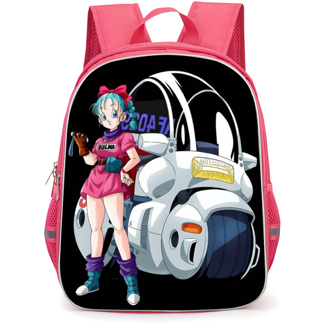 Dragon Ball Z Bulma Backpack School Bag StudentPack - Bulma Standing Beside Vehicle Portrait