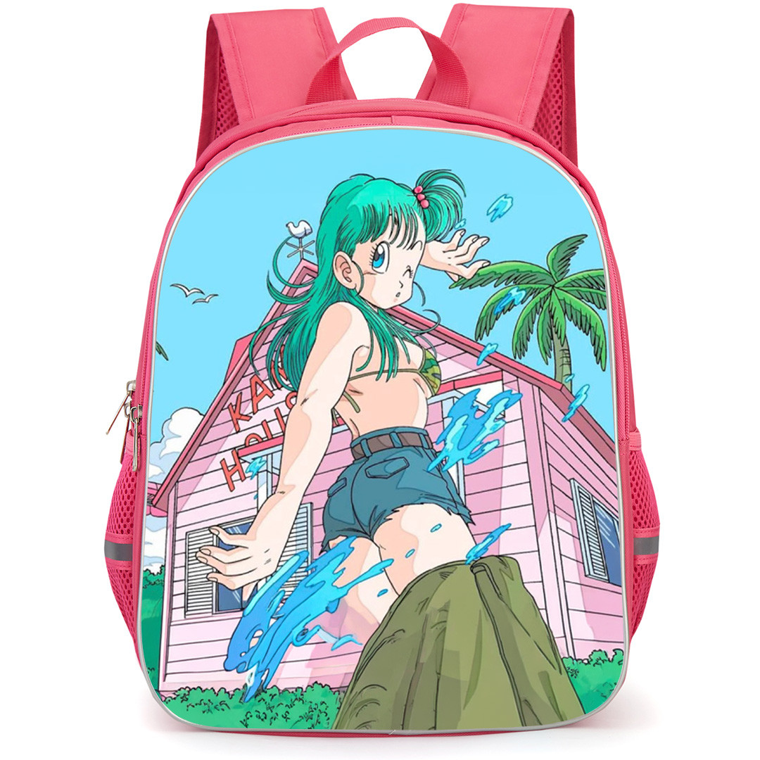 Dragon Ball Z Bulma Backpack School Bag StudentPack - Bulma Water Splash Portrait Poster