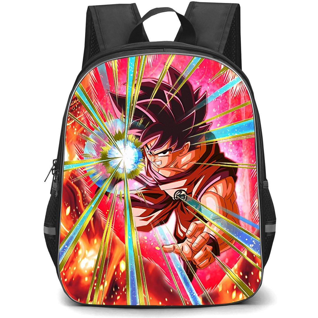 Dragon Ball Goku Backpack StudentPack - Goku Kaioken Mode Kamehameha