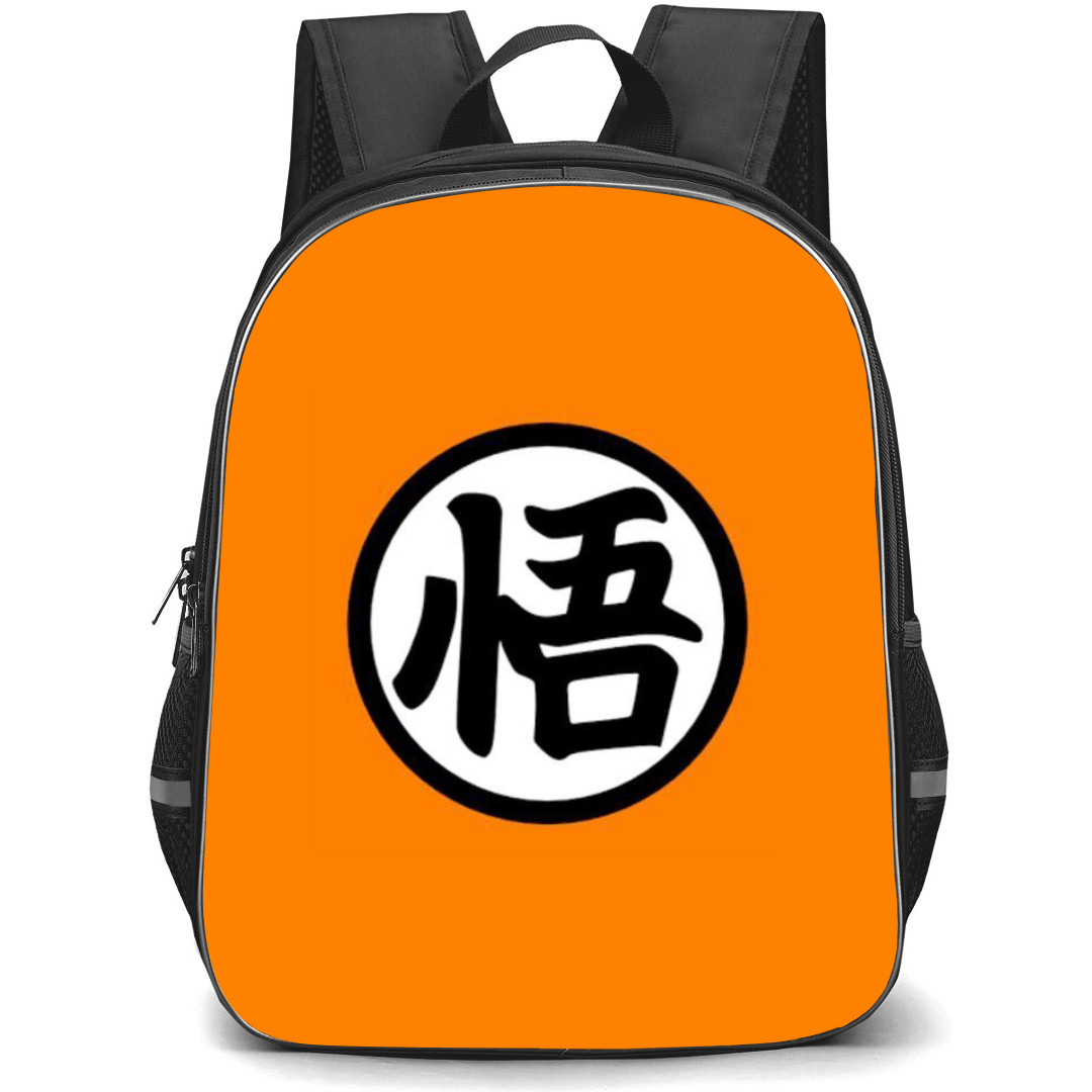 Dragon Ball Goku Backpack StudentPack - Goku Logo On Orange Background