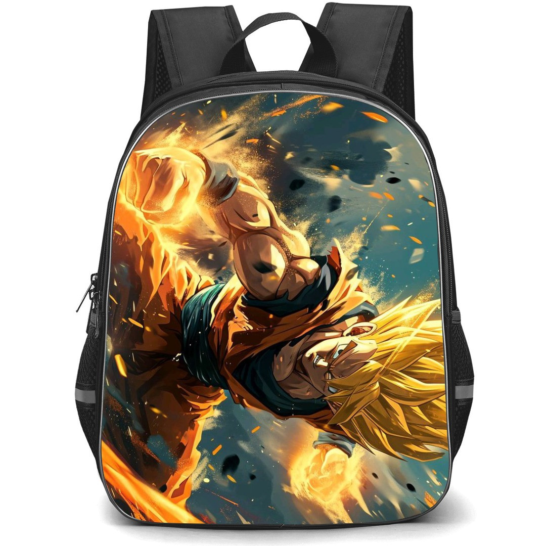 Dragon Ball Goku School Backpack StudentPack - Goku Super Saiyan Illustration