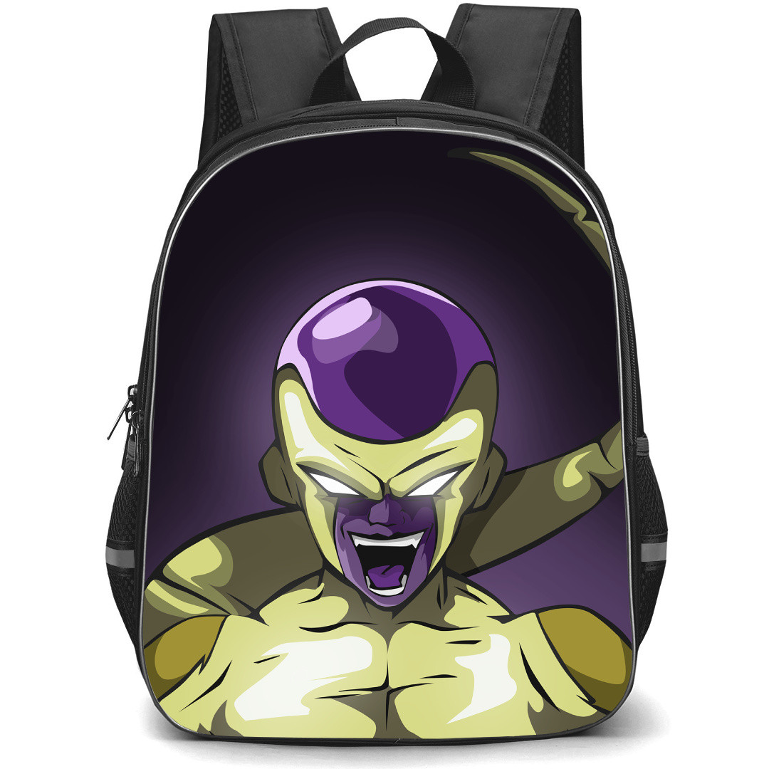 Dragon Ball Golden Frieza Backpack StudentPack - Golden Frieza Rages Cartoon Art