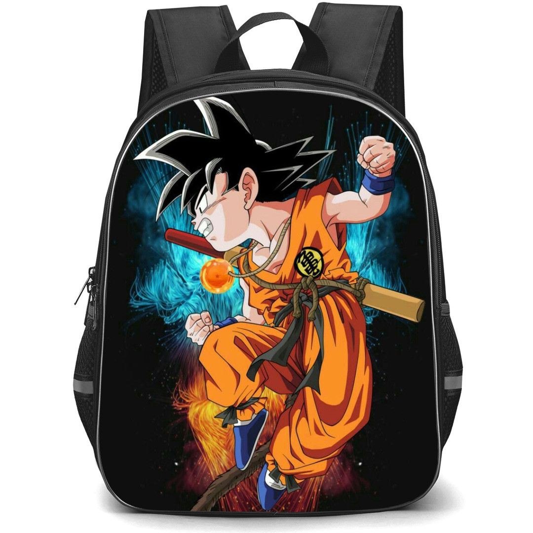 Dragon Ball Kid Goku Backpack StudentPack - Kid Goku With The Power Pole