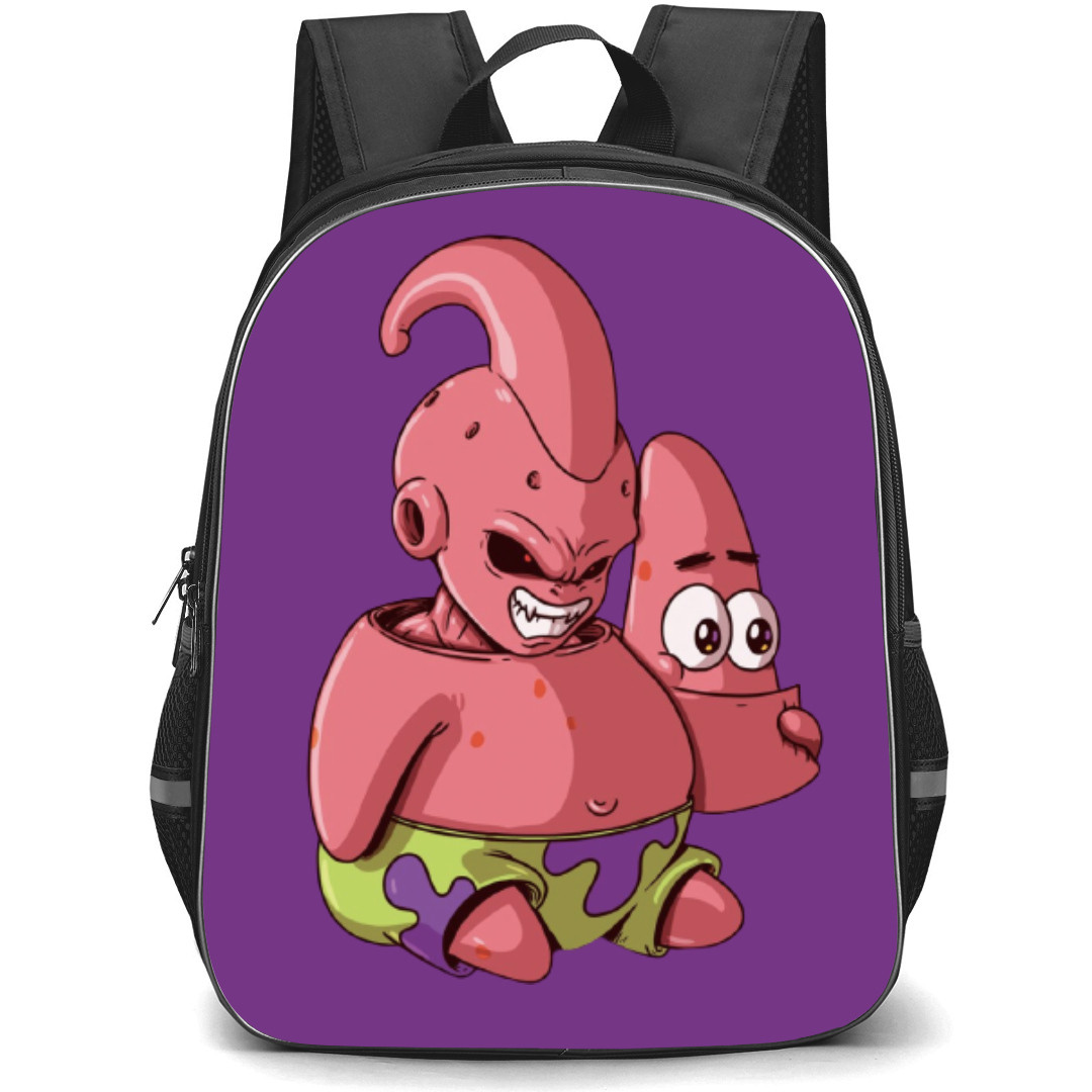 Dragon Ball Majin Buu Backpack StudentPack - Majin Buu Crossover Patrick Star