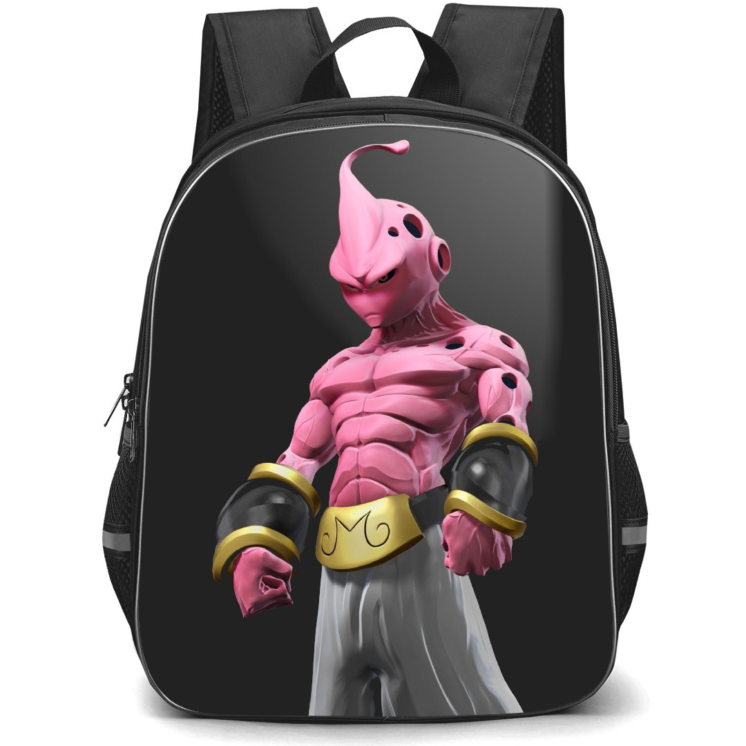 Dragon Ball Majin Buu School Backpack StudentPack - Super Buu Side Portrait Black Background
