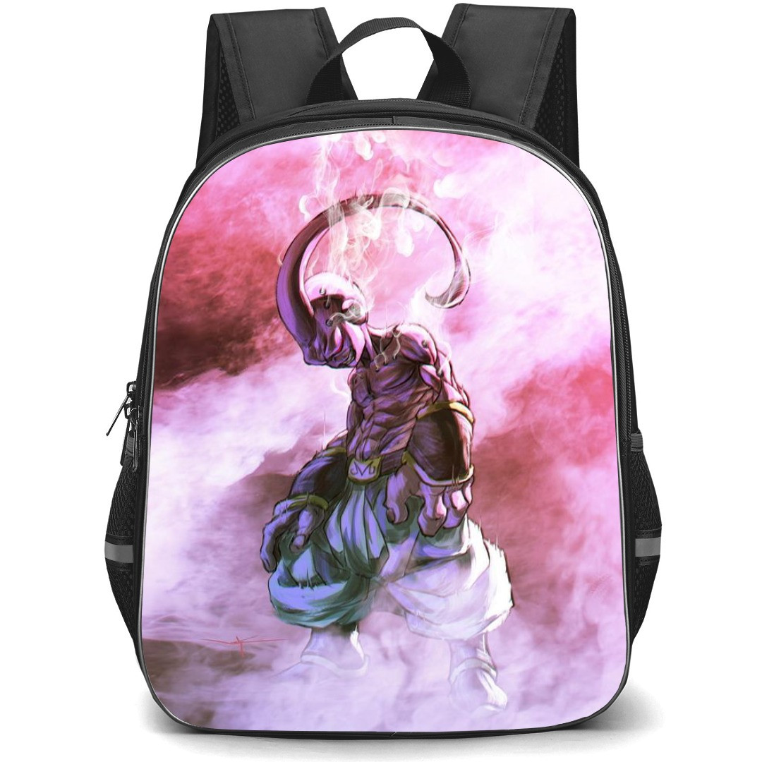 Dragon Ball Majin Buu School Backpack StudentPack - Super Buu Side Portrait Smoke Background