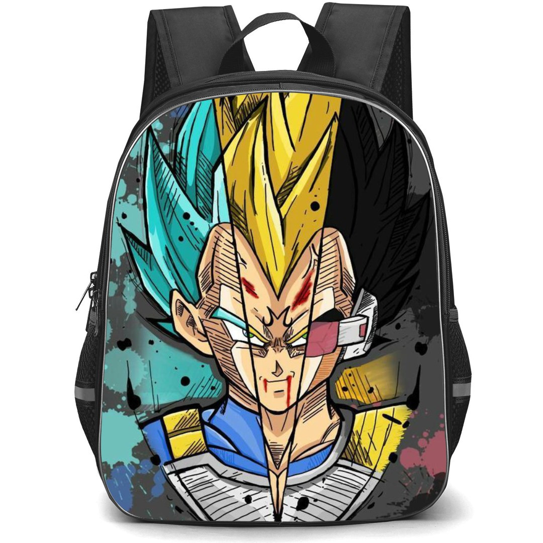 Dragon Ball Vegeta Backpack StudentPack - Vegeta 3 Formations Portrait Comic Art