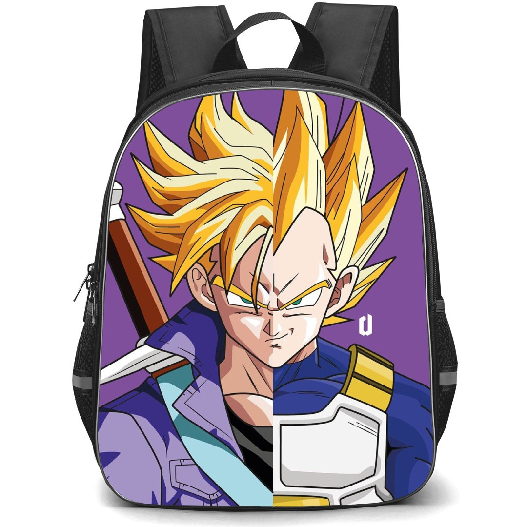 Dragon Ball Backpack StudentPack - Vegeta Trunks Half Face Comic Art