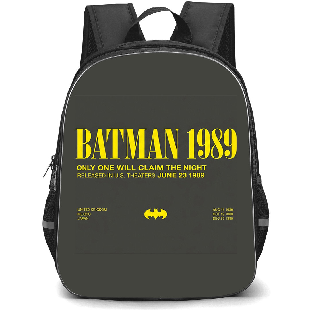 Batman Backpack School Bag StudentPack - Batman 1989 Minimal Movie Poster
