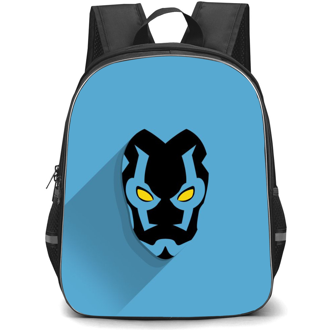 Blue Beetle Backpack StudentPack - Blue Beetle Avatar Minimalist On Blue Background