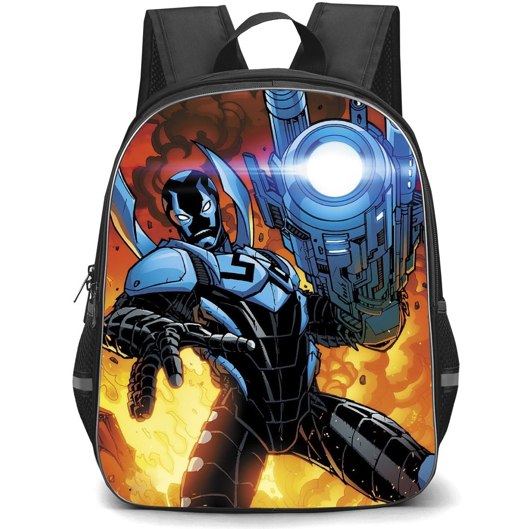 Blue Beetle Backpack StudentPack - Blue Beetle Energy Canons Comic Art