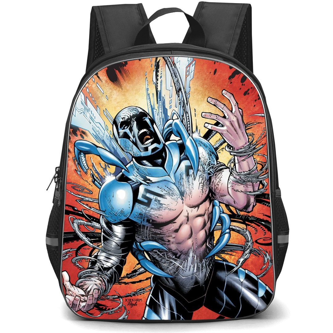Blue Beetle Backpack StudentPack - Blue Beetle Transformation Comic Art