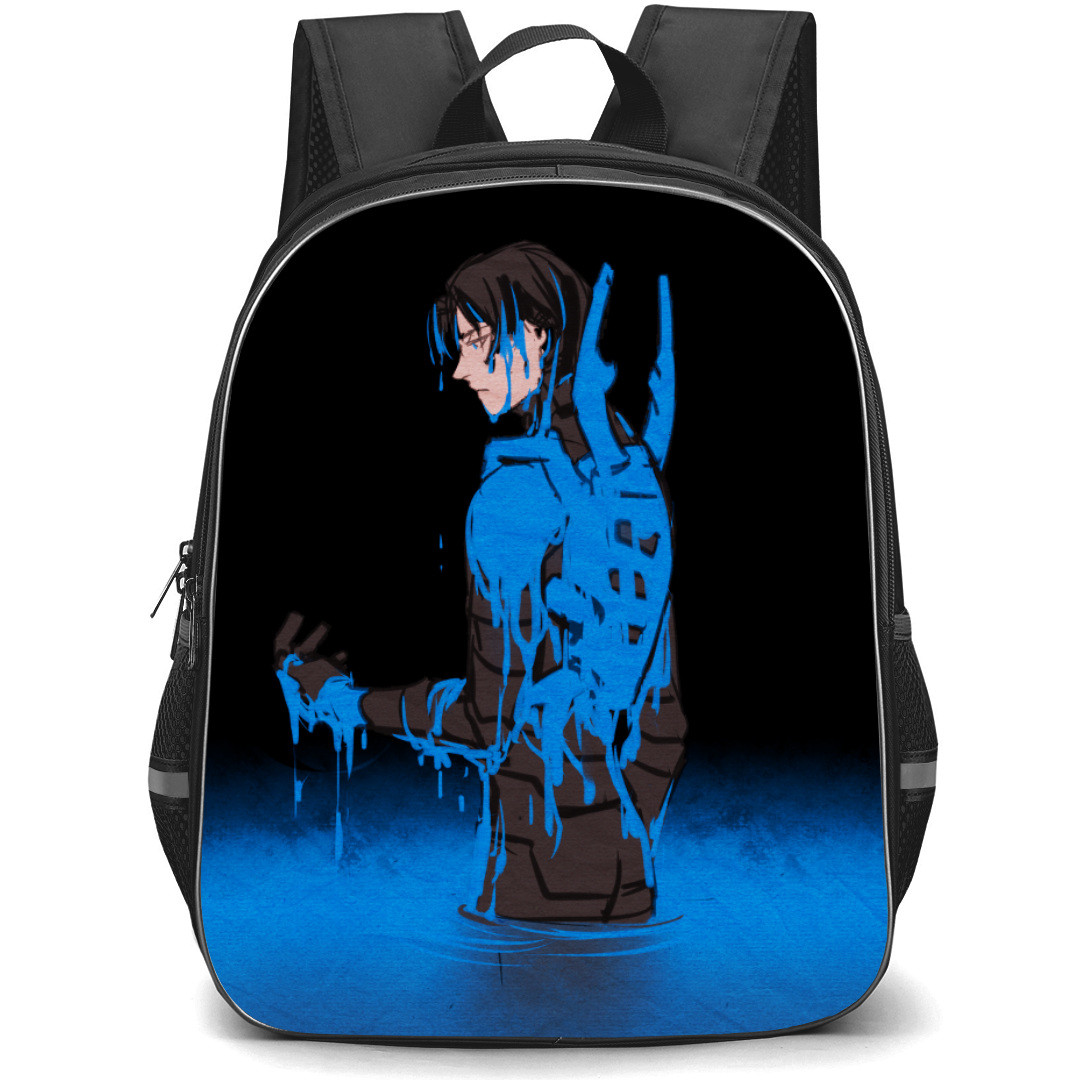 Blue Beetle Jaime Reyes Backpack StudentPack - Jaime Reyes Side Portrait In The Water Comic Art