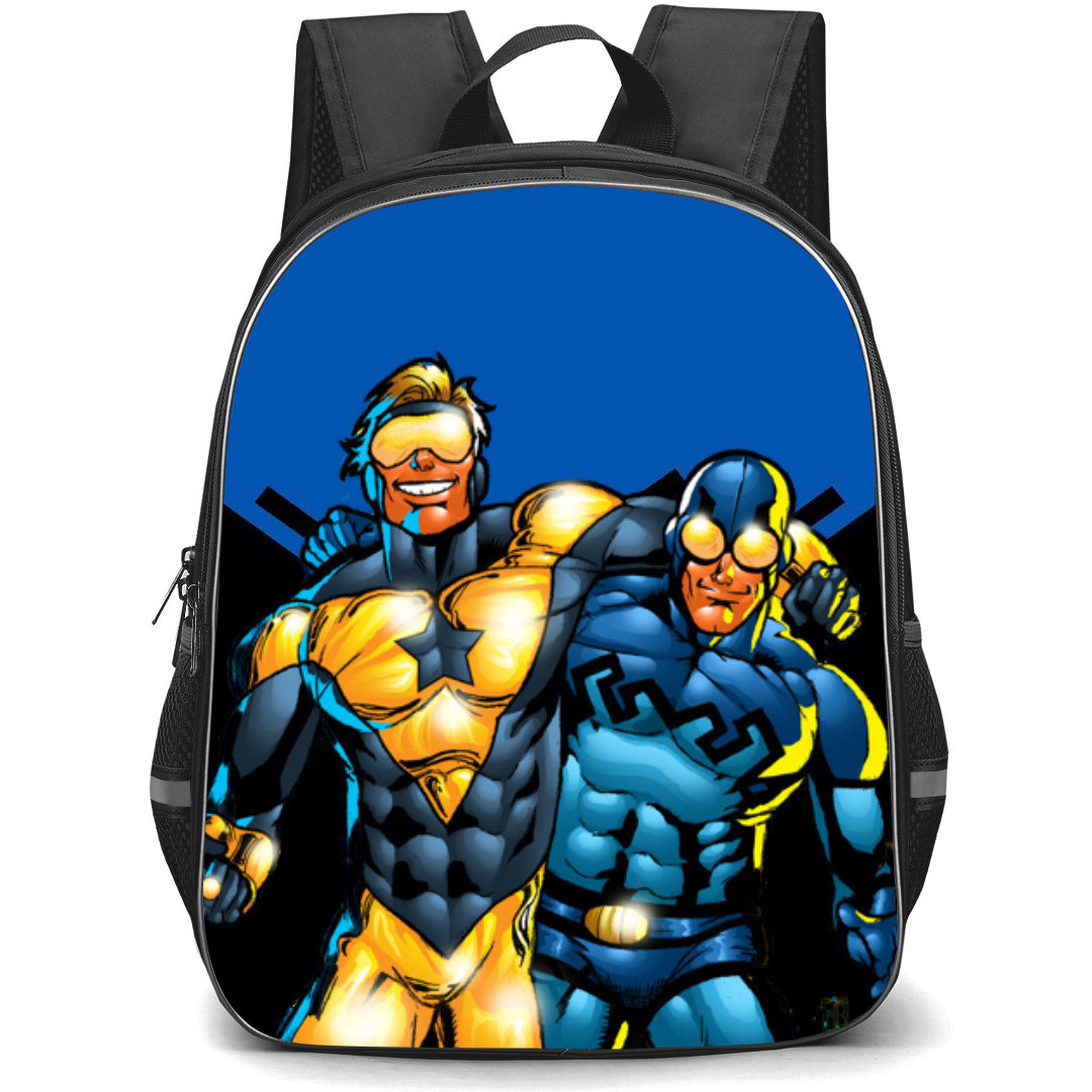 Blue Beetle Backpack StudentPack - Ted Kord And Booster Smiling Comic Art