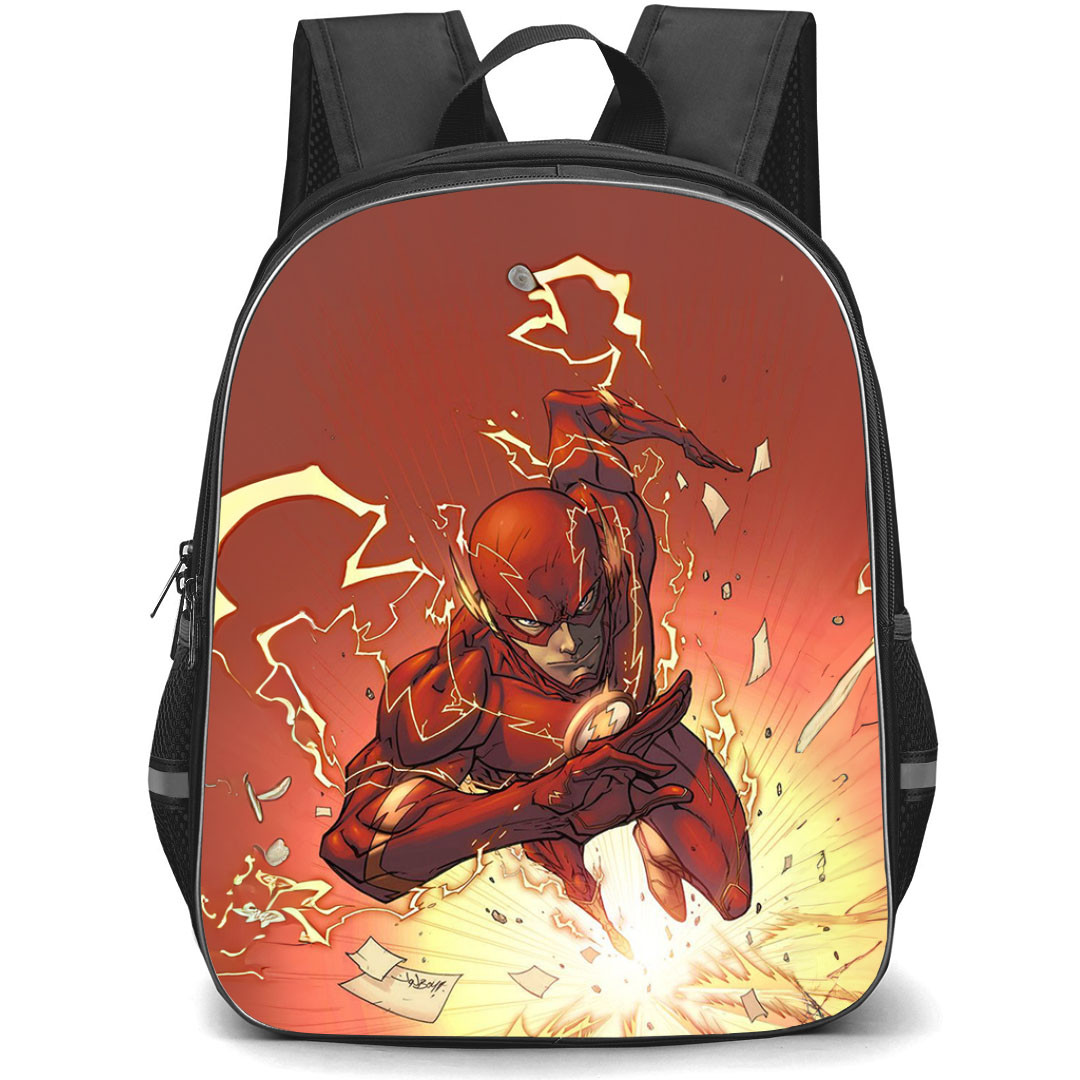 The Flash Backpack StudentPack - Flash Running Comic Art
