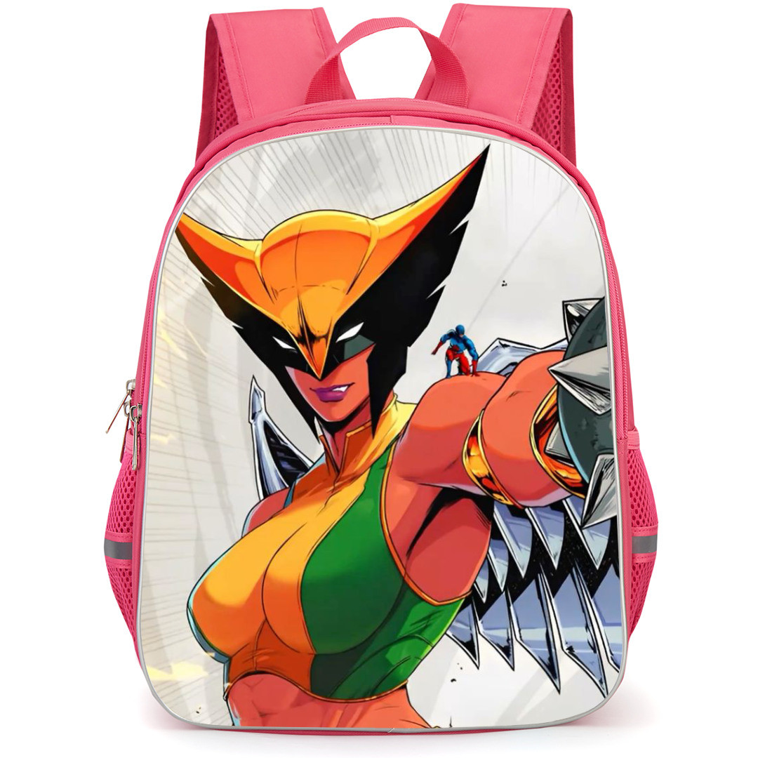 DC Hawk Girl Backpack StudentPack - Attack Fierce Portrait
