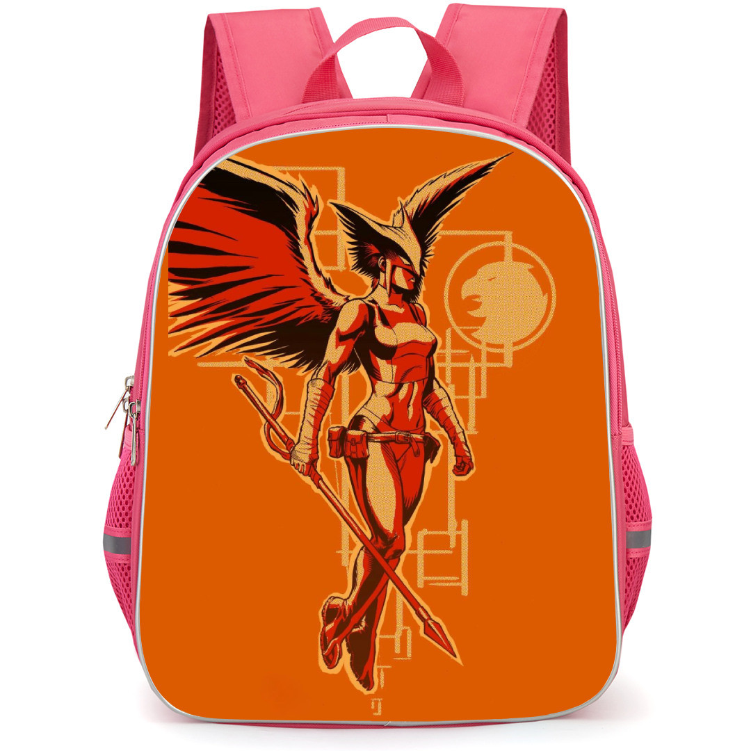 DC Hawk Girl Backpack StudentPack - Flying Side Portrait Orange Poster