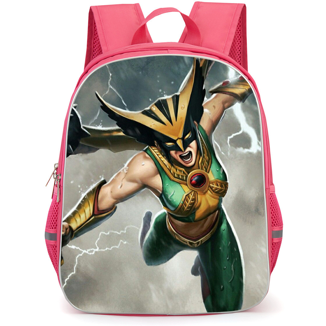 DC Hawk Girl Backpack StudentPack - Flying Storm Fierce Portrait
