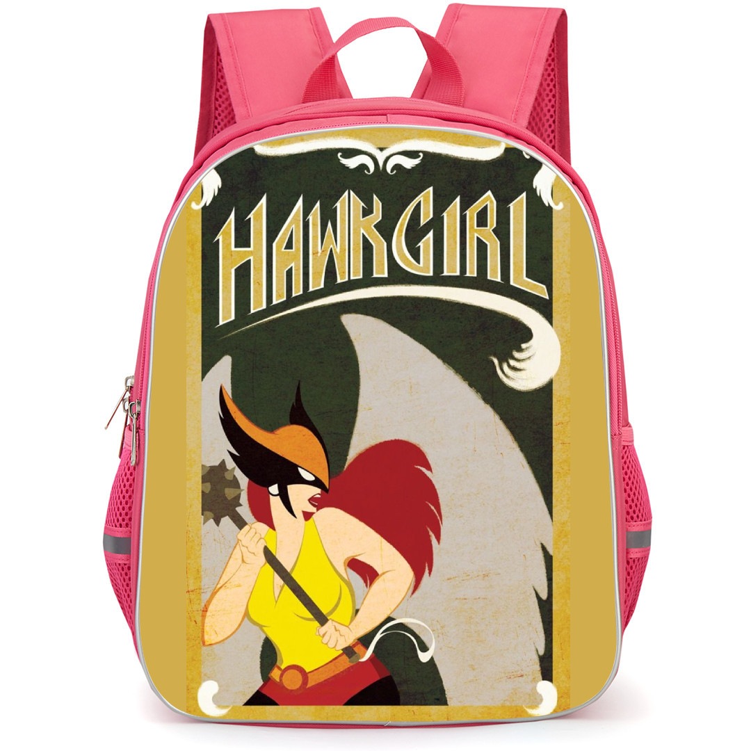 DC Hawk Girl Backpack StudentPack - Hold Mace Series Poster Comic Art