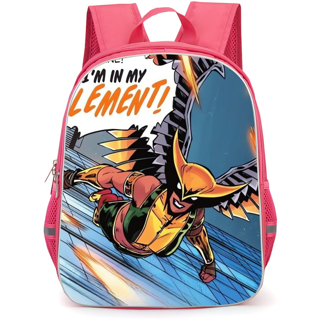 DC Hawk Girl Backpack StudentPack - Im In My Element Comic Art