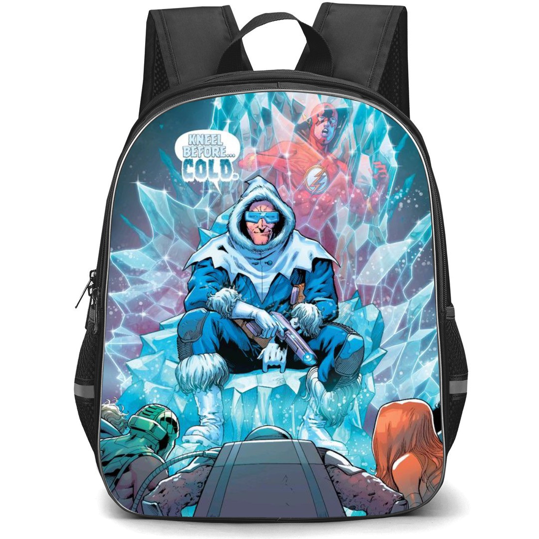 DC's Legends Of Tomorrow Captain Cold Backpack StudentPack - Captain Cold Comic Art Kneel Before Captain Cold